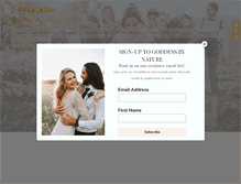 Tablet Screenshot of goddessbynature.com